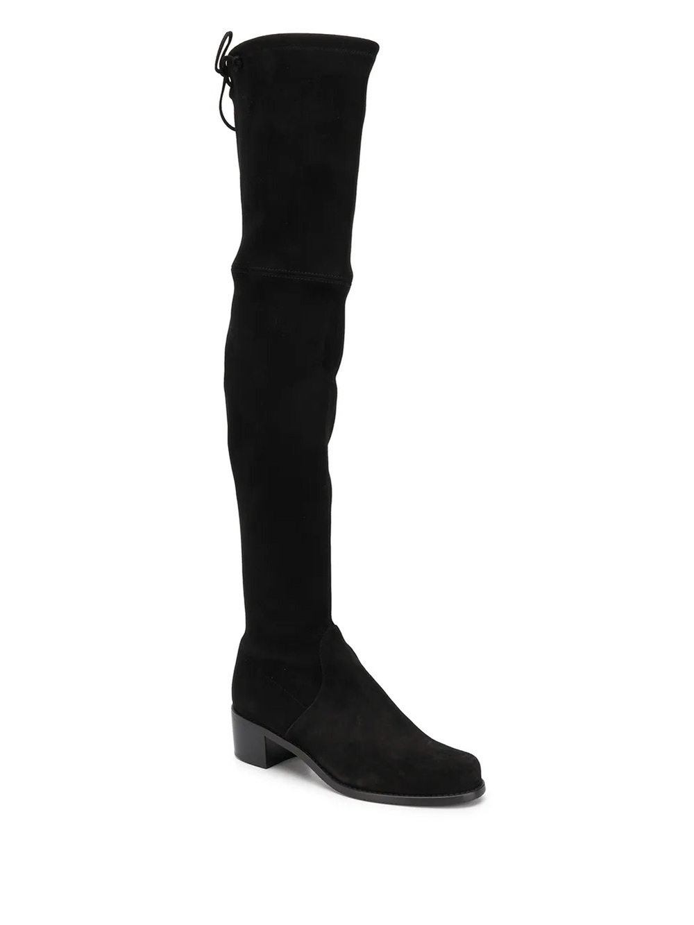 Stuart Weitzman Black Suede Tall Over the Knee Midland Boots